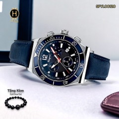 Đồng Hồ Nam Salvatore Ferragamo Quartz SFYL00120  Dây Da Vỏ Xanh Mặt Xanh Sapphire