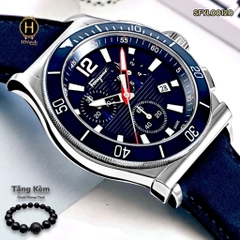Đồng Hồ Nam Salvatore Ferragamo Quartz SFYL00120  Dây Da Vỏ Xanh Mặt Xanh Sapphire