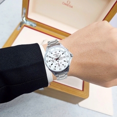 Đồng Hồ Nam Seiko 5 Quartz Chronograph SKS623P1 Dây Thép Mặt Trắng