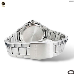 Đồng Hồ Nam Seiko 5 Quartz Chronograph SKS623P1 Dây Thép Mặt Trắng