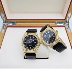 Đồng Hồ Nữ SRWATCH Quartz SL99993.4601GLA Dây Da Đen Vỏ Mạ Gold