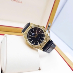 Đồng Hồ Nữ SRWATCH Quartz SL99993.4601GLA Dây Da Đen Vỏ Mạ Gold