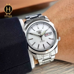 Đồng Hồ Nam Seiko Automatic SNKE49K1 Dây Sắt Vỏ Trắng Mặt Trắng