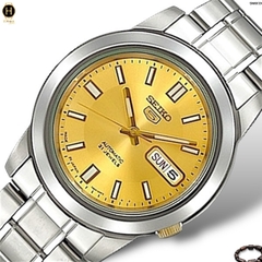 Đồng Hồ Nam Seiko 5 Automatic Sports SNKK13K1 Dây Thép Mặt Vàng