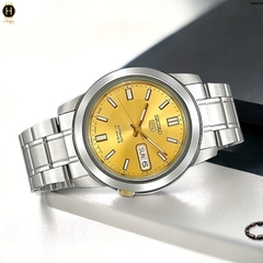 Đồng Hồ Nam Seiko 5 Automatic Sports SNKK13K1 Dây Thép Mặt Vàng