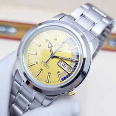 Đồng Hồ Nam Seiko 5 Automatic Sports SNKK29K1 Dây Thép Mặt Vàng