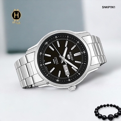 Đồng Hồ Nam Seiko 5 Automatic SNKP11K1 Sport Dây Thép Mặt Đen.
