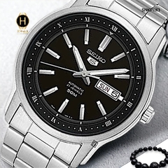 Đồng Hồ Nam Seiko 5 Automatic SNKP11K1 Sport Dây Thép Mặt Đen.