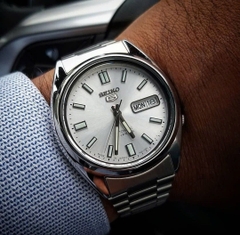 Đồng Hồ Nam Seiko 5 Automatic SNXS73K1  ( SNXS73 ) Dây Thép Mặt Trắng