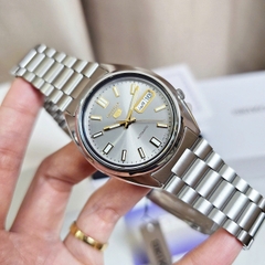 Đồng Hồ Nam Seiko 5 Automatic SNXS75K1 ( SNXS75 ) Vỏ Trắng Mặt Xám Khói