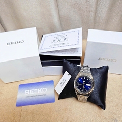 Đồng Hồ Nam Seiko Automatic SNXS77K1 Dây Thép Vỏ Trắng Mặt Xanh