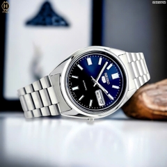 Đồng Hồ Nam Seiko Automatic SNXS77K1 Dây Thép Vỏ Trắng Mặt Xanh