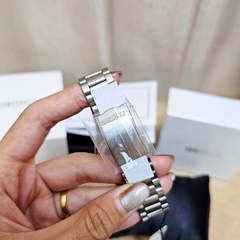Đồng Hồ Nam Seiko Automatic SNXS77K1 Dây Thép Vỏ Trắng Mặt Xanh