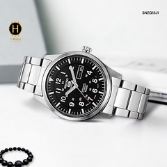 Đồng Hồ Nam Seiko 5 Automatic SNZG13J1 Sport Dây Thép Mặt Đen