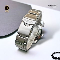 Đồng Hồ Nam Seiko 5 Automatic SNZG13J1 Sport Dây Thép Mặt Đen