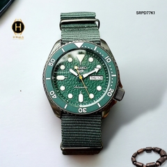 Đồng Hồ Nam Seiko 5 Automatic SRPD77K1 Sport Dây Dù Mặt Xanh.