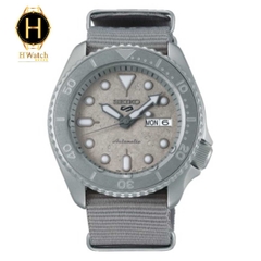 Đồng Hồ Nam Seiko 5 Automatic SRPG61K1 Dây Vải Mặt Xám