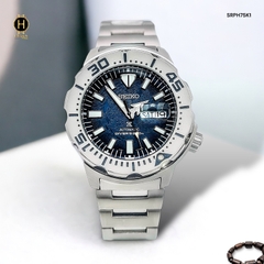 Đồng Hồ Nam Seiko Automatic Diver’s SRPH75K1 Dây Sắt Trắng Mặt Xanh