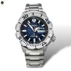 Đồng Hồ Nam Seiko Automatic Diver’s SRPH75K1 Dây Sắt Trắng Mặt Xanh