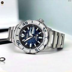 Đồng Hồ Nam Seiko Automatic Diver’s SRPH75K1 Dây Sắt Trắng Mặt Xanh