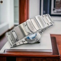 Đồng Hồ Nam Seiko Automatic Diver’s SRPH75K1 Dây Sắt Trắng Mặt Xanh
