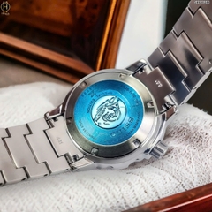 Đồng Hồ Nam Seiko Automatic Diver’s SRPH75K1 Dây Sắt Trắng Mặt Xanh