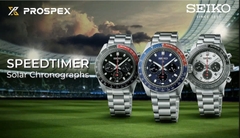 Đồng Hồ Nam Seiko Quartz Solar Prospex Speedtimer SSC911P1 ( SSC911 ) Dây Thép Mặt Trắng
