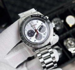 Đồng Hồ Nam Seiko Quartz Solar Prospex Speedtimer SSC911P1 ( SSC911 ) Dây Thép Mặt Trắng