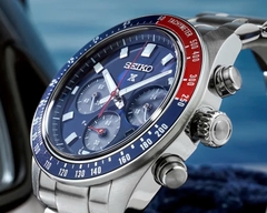 Đồng Hồ Nam Seiko Quartz Solar Prospex Speedtimer SSC913P1 ( SSC913 ) Dây Thép Mặt Xanh Dương