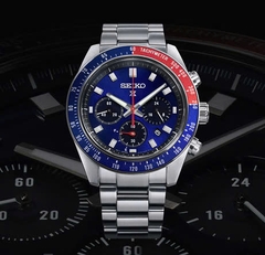 Đồng Hồ Nam Seiko Quartz Solar Prospex Speedtimer SSC913P1 ( SSC913 ) Dây Thép Mặt Xanh Dương