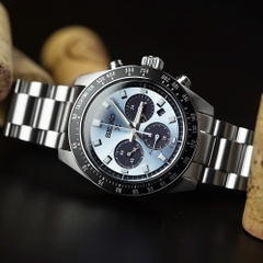Đồng Hồ Nam Seiko Quartz Solar Prospex Speedtimer SSC935P1 ( SSC935 ) Dây Thép Mặt Xanh Nhạt