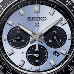 Đồng Hồ Nam Seiko Quartz Solar Prospex Speedtimer SSC935P1 ( SSC935 ) Dây Thép Mặt Xanh Nhạt
