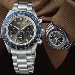 Đồng Hồ Nam Seiko Quartz Solar Prospex Speedtimer SSC939P1 ( SSC939 ) Dây Thép Mặt Xám