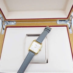 Đồng Hồ Nữ Seiko Quartz SWR090P1 Dây Da Xám Mặt Nude