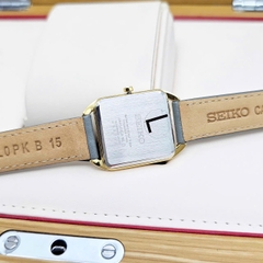 Đồng Hồ Nữ Seiko Quartz SWR090P1 Dây Da Xám Mặt Nude
