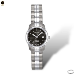 Đồng Hồ Nữ Tissot Quartz PR100 Titanium T049.310.44.051.00 ( T0493104405100 ) Dây Thép Mặt Đen Sapphire