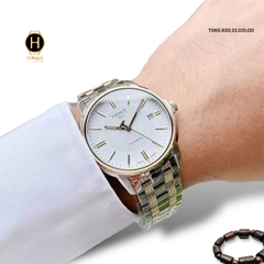 Đồng Hồ Nam Tissot Automatic T065.930.22.031.00 III DAY DATE  Dây Thép Demi Gold Mặt Trắng