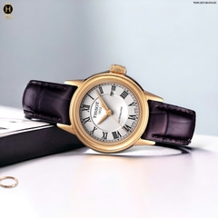 Đồng Hồ Nữ Tissot Automatic Carson T085.207.36.013.00 ( T0852073601300 ) Dây Da Mặt Trắng Sapphire