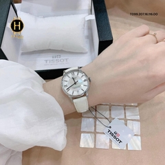Đồng Hồ Nữ Tissot Automatic T099.207.16.116.00 Chemin Des Tourelles Diamond Dây Da Trắng Mặt Trắng