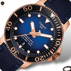 Đồng Hồ Nam Tissot Automatic T120.407.37.041.00 Seastar 1000 Powermatic 80 Dây Dù Mặt Xanh Sapphire