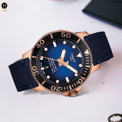 Đồng Hồ Nam Tissot Automatic T120.407.37.041.00 Seastar 1000 Powermatic 80 Dây Dù Mặt Xanh Sapphire
