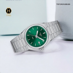 Đồng Hồ Nữ Tissot Quartz T137.210.11.081.00 (T1372101108100) PRX Quartz Green Dial Sapphire