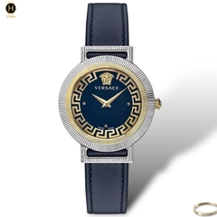 Đồng Hồ Nữ Versace Quartz Greca Chic VE3D00122 Dây Da Mặt Xanh Lam Sapphire