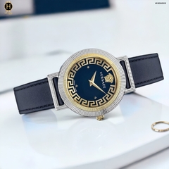 Đồng Hồ Nữ Versace Quartz Greca Chic VE3D00122 Dây Da Mặt Xanh Lam Sapphire