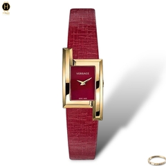 Đồng Hồ Nữ Versace Quartz Greca Icon Red VELU00319 Dây Da Mặt Đỏ Sapphire