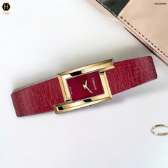 Đồng Hồ Nữ Versace Quartz Greca Icon Red VELU00319 Dây Da Mặt Đỏ Sapphire
