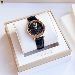 Đồng Hồ Nữ Versace Quartz Greca Glass Leather VEU300221