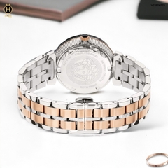 Đồng Hồ Nữ Versace Quartz VEZ600723 Greca Icon Bracelet Dây Thép Demi Vàng Hồng Mặt Trắng Sapphire