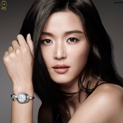 Đồng Hồ Nữ Gucci Quartz YA139506 Horsebit Dây Thép Mặt Trắng