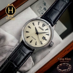 Đồng Hồ Nam Citizen NK0001-17X Automatic Dây Da Đen Mặt Vàng Nhạt